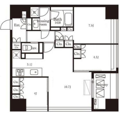 中央大学 マンション 3LDK