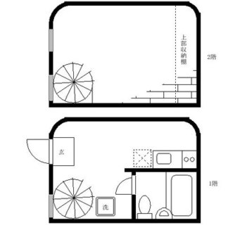 東京都文京区小石川４丁目 賃貸アパート 1K