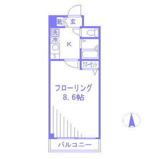 東京都文京区白山１丁目 賃貸マンション 1K